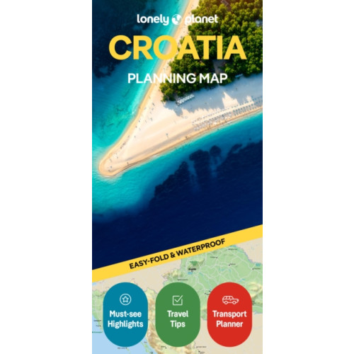 Lonely Planet Publications Lonely Planet Croatia Planning Map