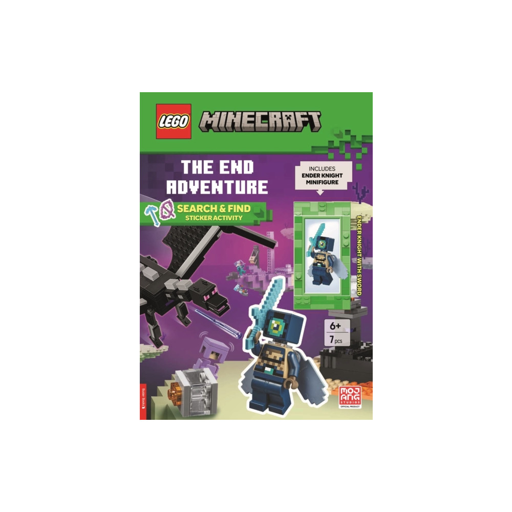 Produktbild för LEGO®  Minecraft™: The End Adventure Search & Find Sticker Activity Book (with Ender Knight minifigure and sword) (häftad, eng)