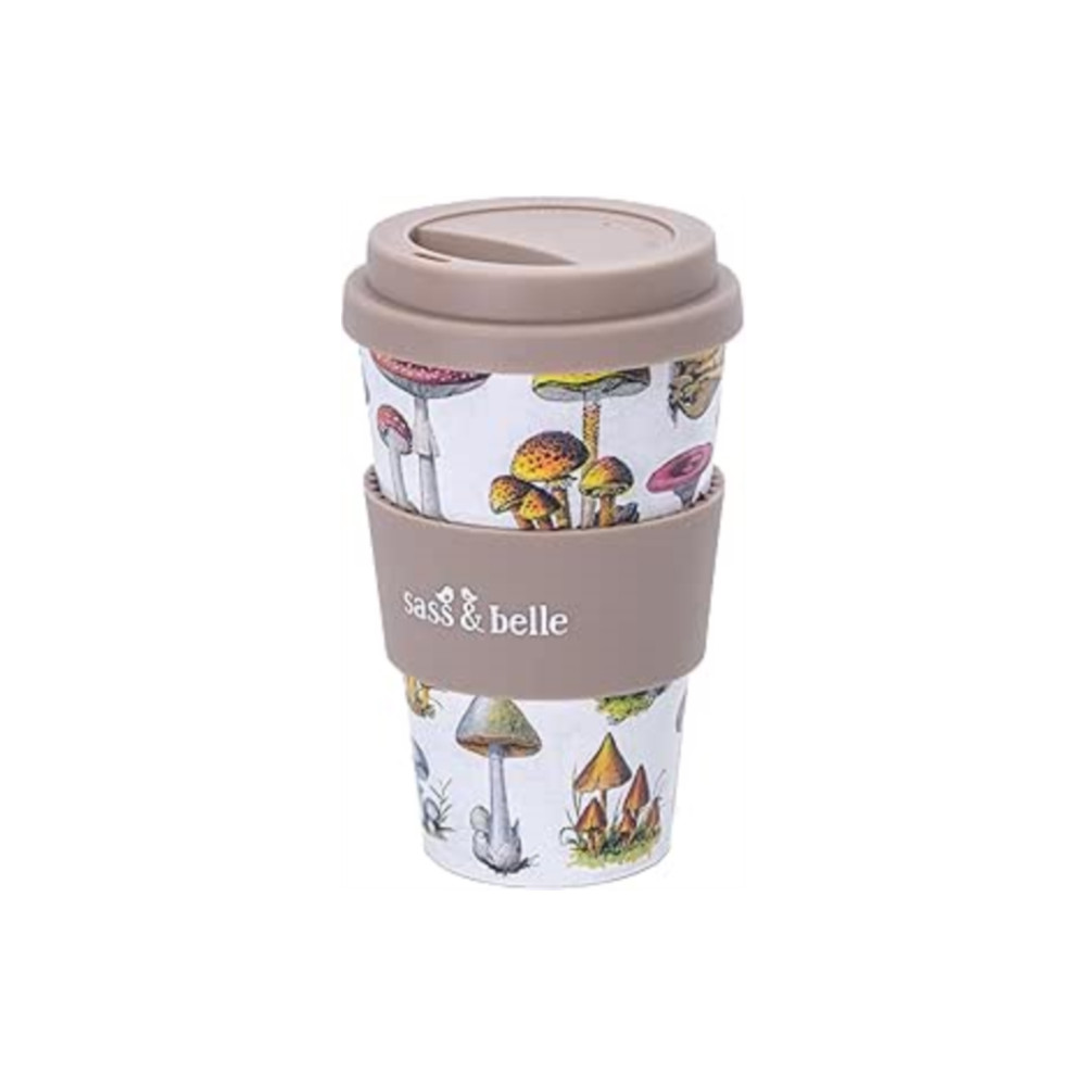 Produktbild för Vintage Mushroom Travel Coffee Cup