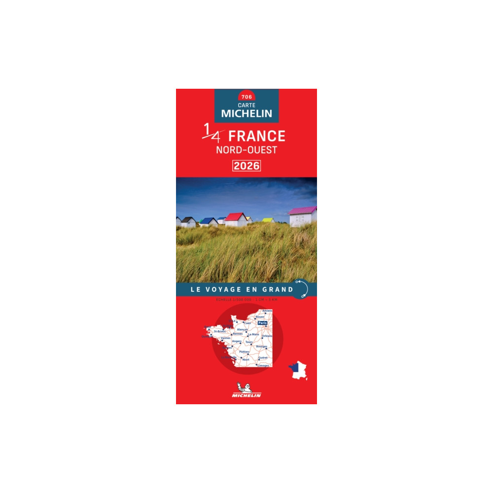 Produktbild för Northwestern France 2026 - Michelin National Map 706