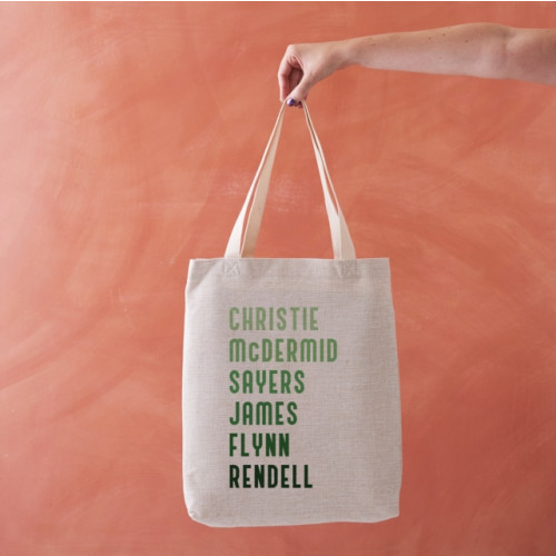 BOOKISHLY Crime Author Tote Bag
