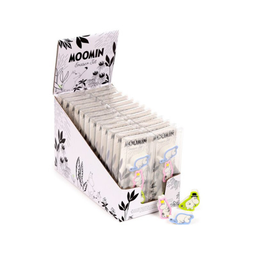 Puckator Mumin Garden 3-Pack Suddgummiset - Display med 24 förpackningar