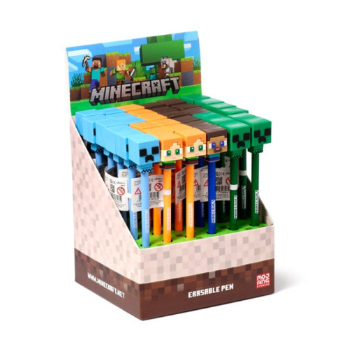 Puckator Suddbar Bläckpenna Minecraft - Display med 36 pennor