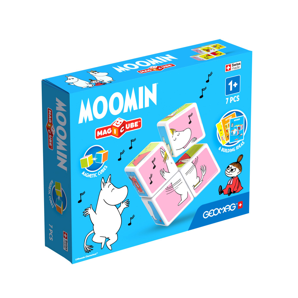 Produktbild för Geomag Magicube Mumin / Moomin - 4 bitar