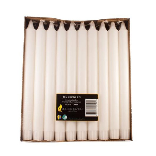 No Brand Kronljus DELSBO Stearin 25cm 30/fp