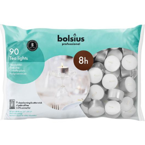 Bolsius Värmeljus BOLSIUS Paraffin 8h 90/fp