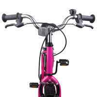 Produktbild för Barncykel 22 Tum för 7-12 år gamla Rosa Svart