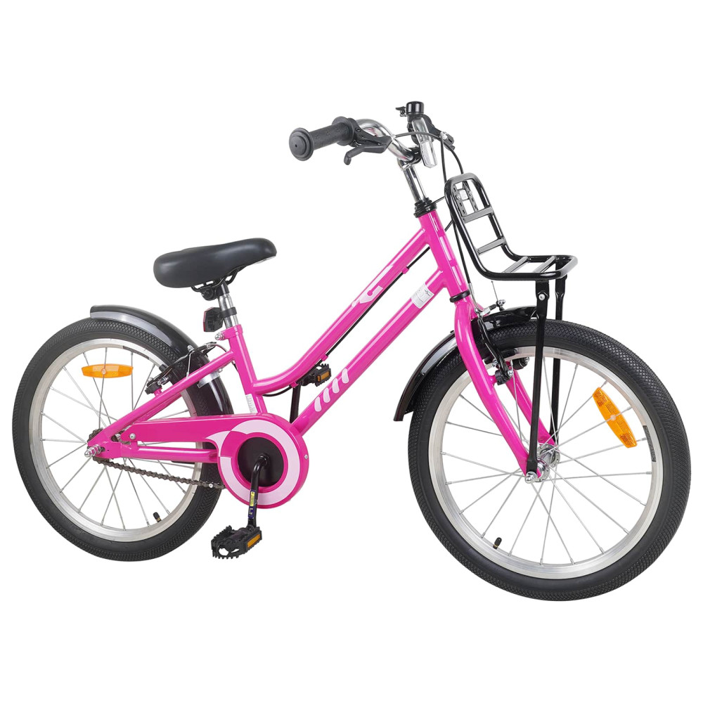 Produktbild för Barncykel 20 Tum för 6-11 år gamla Rosa Svart