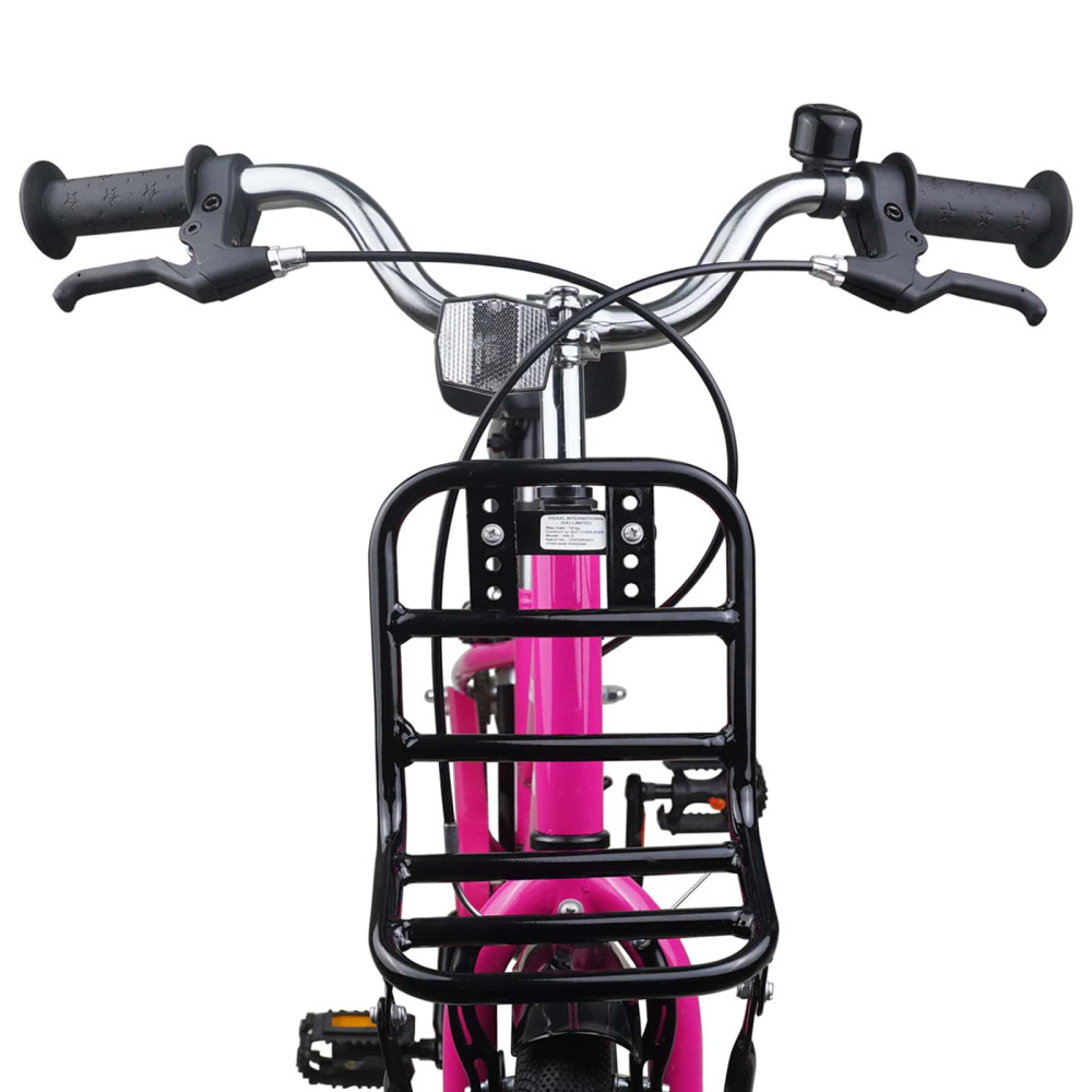 Produktbild för Barncykel 20 Tum för 6-11 år gamla Rosa Svart