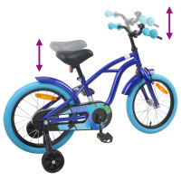 Produktbild för Barncykel 16 Tum för 4-6 år gamla Mörkblå