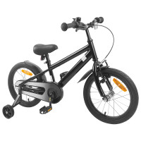 Produktbild för Barncykel 16 Tum för 4-6 år gamla Svart