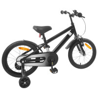 Produktbild för Barncykel 16 Tum för 4-6 år gamla Svart