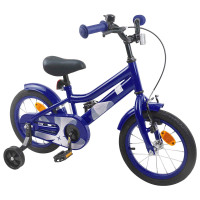 Produktbild för Barncykel 14 Tum från 3-5 år gammal Mörkblå