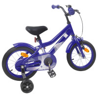 Produktbild för Barncykel 14 Tum från 3-5 år gammal Mörkblå