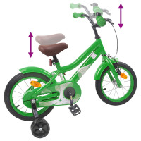 Produktbild för Barncykel 14 Tum från 3-5 år gammal Grön