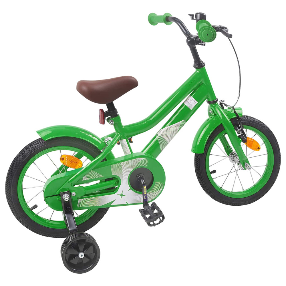 Produktbild för Barncykel 16 Tum för 4-6 år gamla Grön