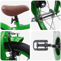 Produktbild för Barncykel 16 Tum för 4-6 år gamla Grön