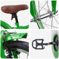 Produktbild för Barncykel 18 Tum för 5-7 år gamla Grön