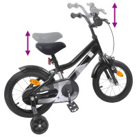 Produktbild för Barncykel 14 Tum från 3-5 år gammal Svart