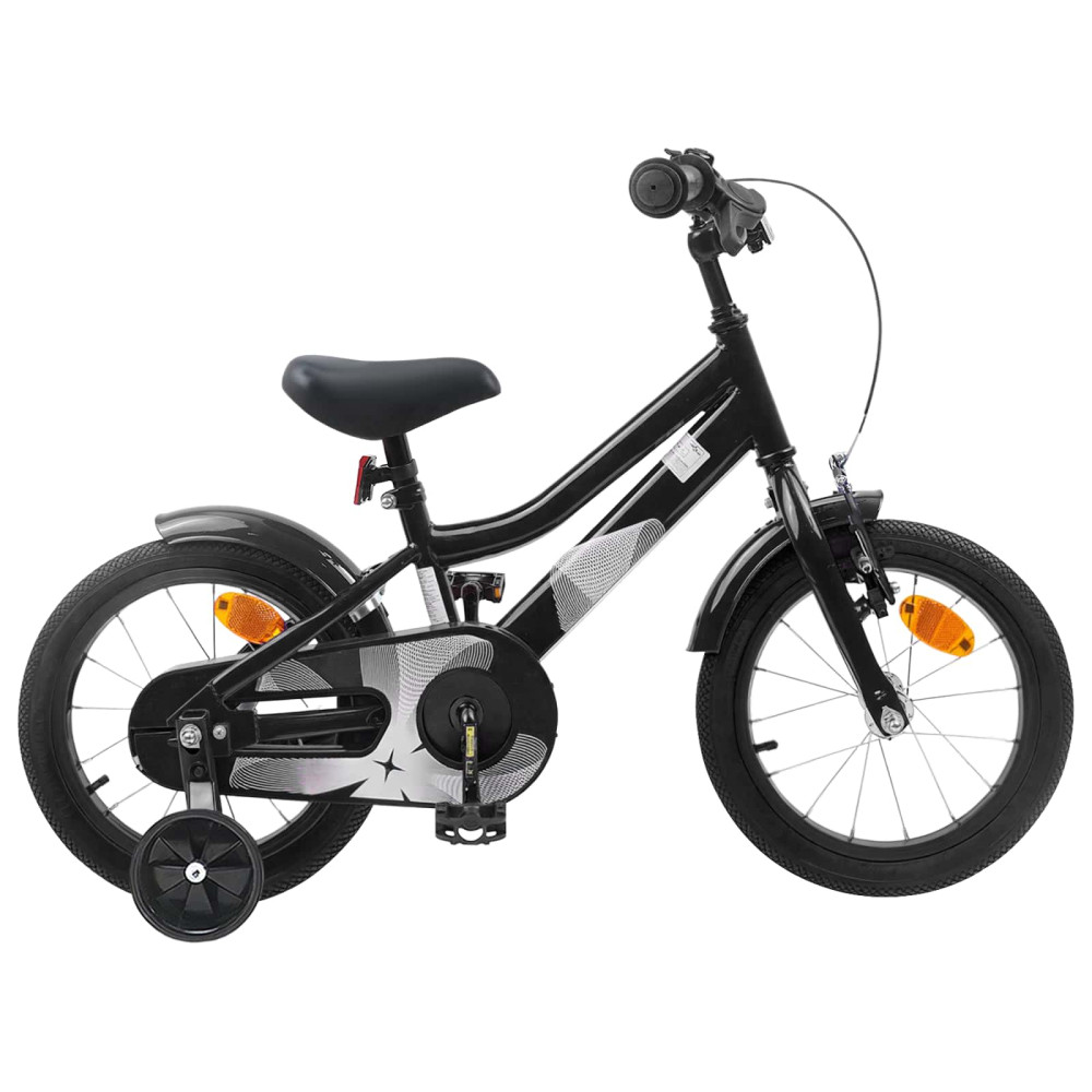Produktbild för Barncykel 16 Tum för 4-6 år gamla Svart