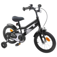 Produktbild för Barncykel 16 Tum för 4-6 år gamla Svart