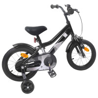 Produktbild för Barncykel 16 Tum för 4-6 år gamla Svart
