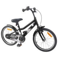 Produktbild för Barncykel 18 Tum för 5-7 år gamla Svart