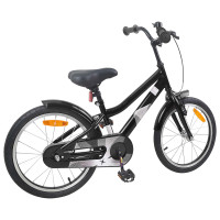 Produktbild för Barncykel 18 Tum för 5-7 år gamla Svart