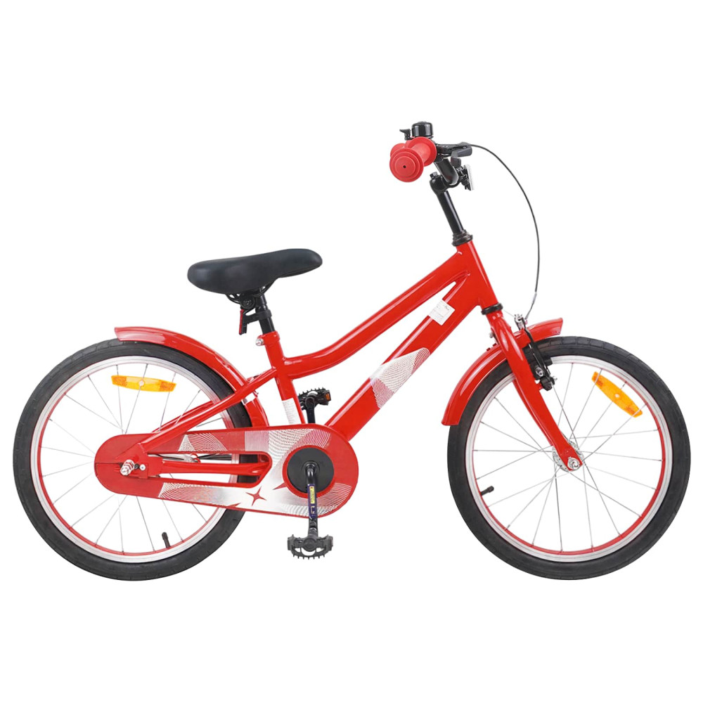 Produktbild för Barncykel 18 Tum för 5-7 år gamla Röd
