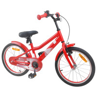 Produktbild för Barncykel 18 Tum för 5-7 år gamla Röd