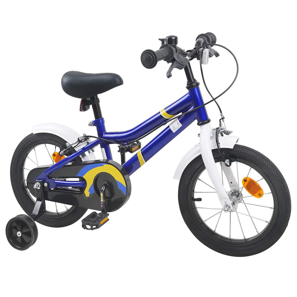 Produktbild för Barncykel 12 Tum för 2-4 åringar Blå vit
