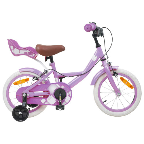 vidaXL Barncykel 12 Tum för 2-4 åringar Lila