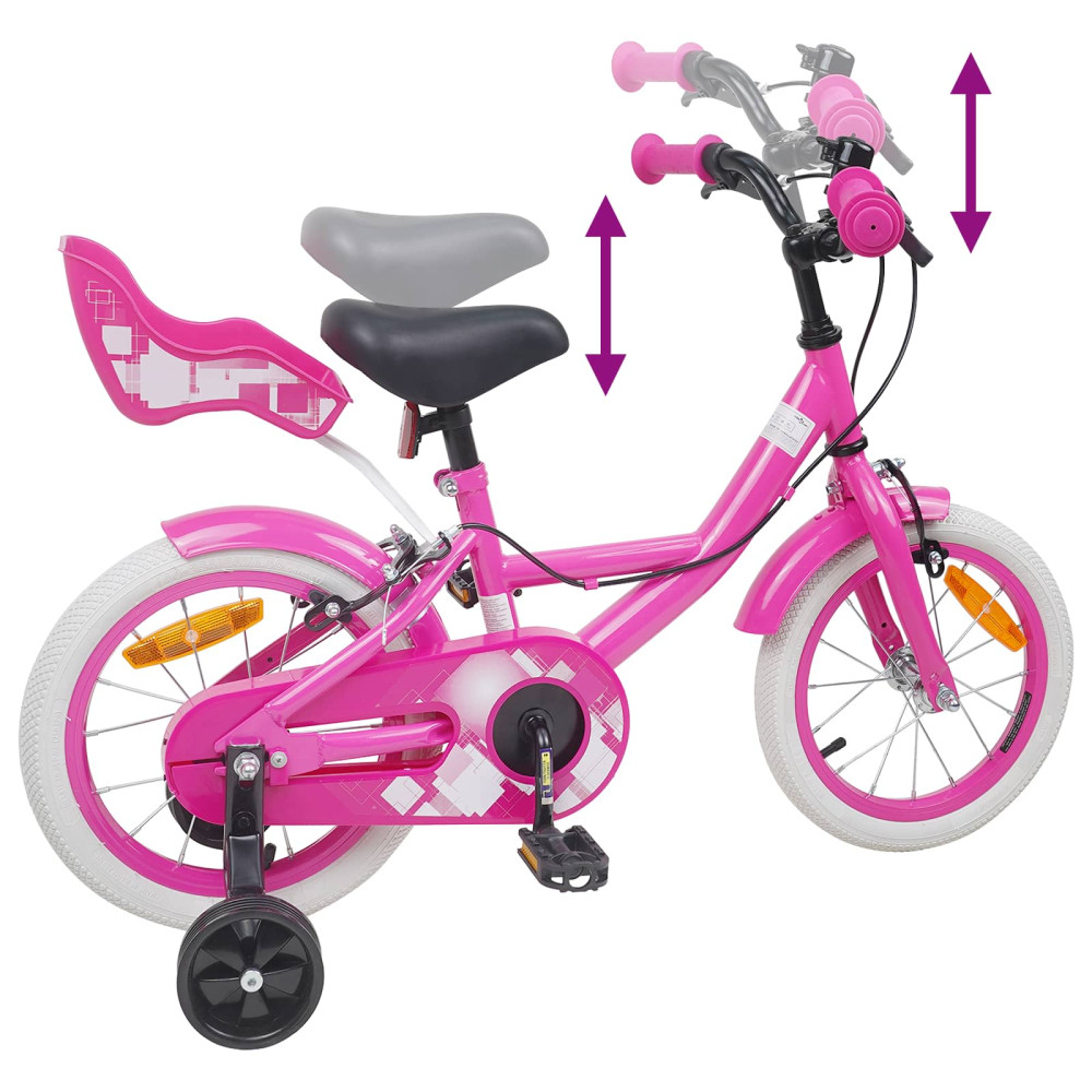 Produktbild för Barncykel 12 Tum för 2-4 åringar Rosa