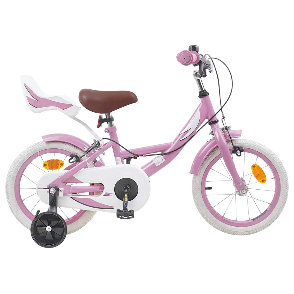 Produktbild för Barncykel 16 Tum för 4-6 år gamla Ljusrosa