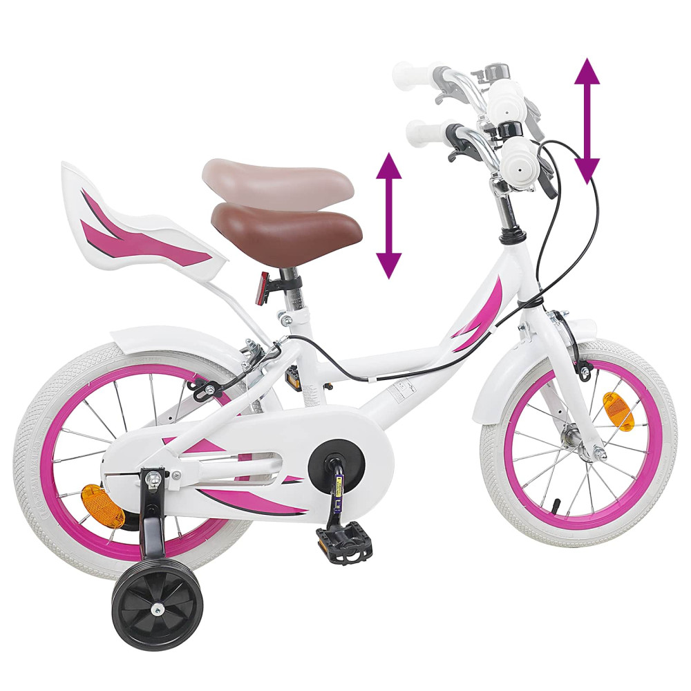 Produktbild för Barncykel 12 Tum för 2-4 åringar Vit