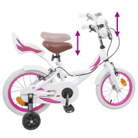 Produktbild för Barncykel 12 Tum för 2-4 åringar Vit
