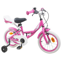 Produktbild för Barncykel 16 Tum för 4-6 år gamla Rosa