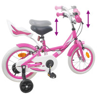 Produktbild för Barncykel 16 Tum för 4-6 år gamla Rosa