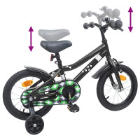 Produktbild för Barncykel 12 Tum för 2-4 åringar Svart