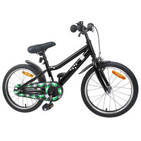 Produktbild för Barncykel 18 Tum för 5-7 år gamla Svart