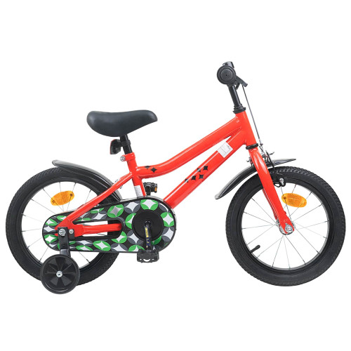 vidaXL Barncykel 12 Tum för 2-4 åringar Röd