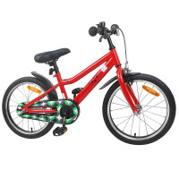 Produktbild för Barncykel 18 Tum för 5-7 år gamla Röd