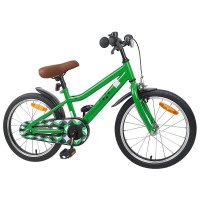 Produktbild för Barncykel 18 Tum för 5-7 år gamla Grön