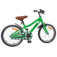 Produktbild för Barncykel 18 Tum för 5-7 år gamla Grön