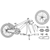 Produktbild för Barncykel 18 Tum för 5-7 år gamla Grön