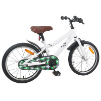 Produktbild för Barncykel 18 Tum för 5-7 år gamla Vit