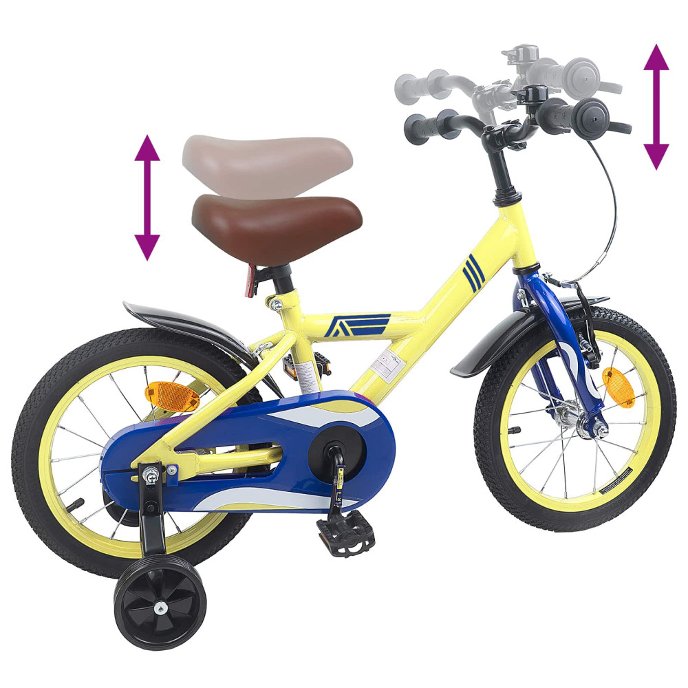 Produktbild för Barncykel 12 Tum för 2-4 åringar Gul