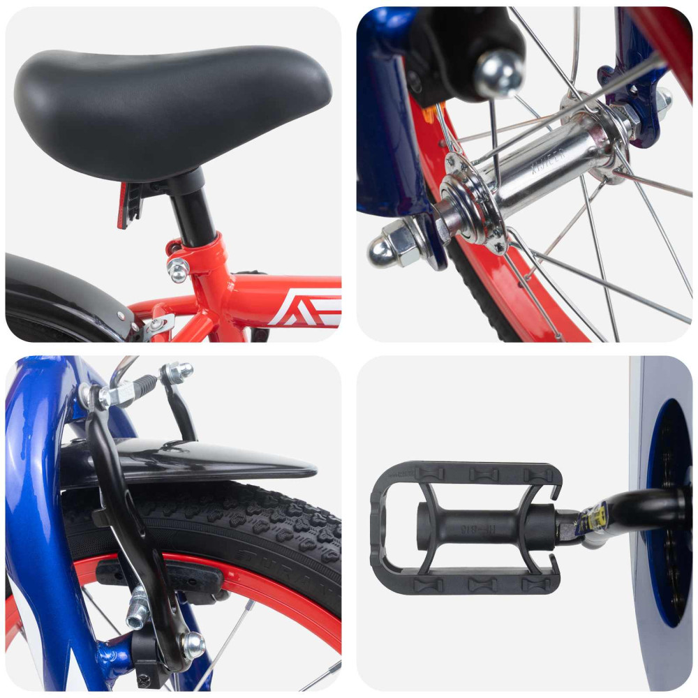Produktbild för Barncykel 12 Tum för 2-4 åringar Röd