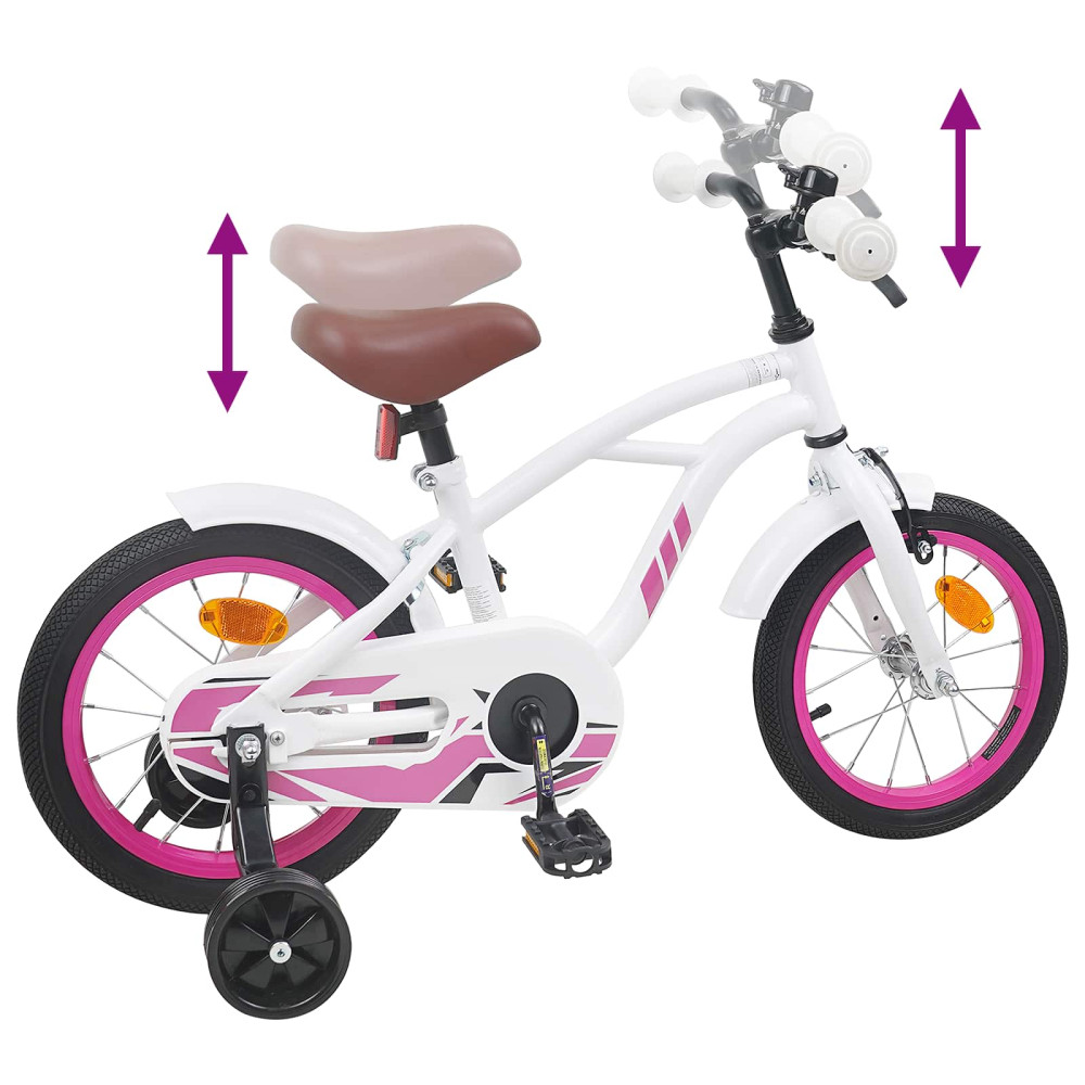 Produktbild för Barncykel 12 Tum för 2-4 åringar Vit