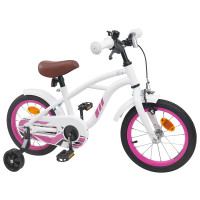 Produktbild för Barncykel 16 Tum för 4-6 år gamla Vit